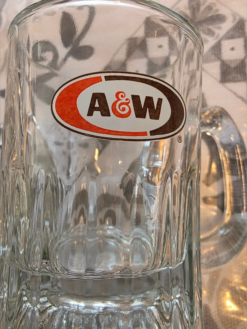 A&W Root Beer Vintage Mini Glass Mugs Set of 2.3/8 - 3.25